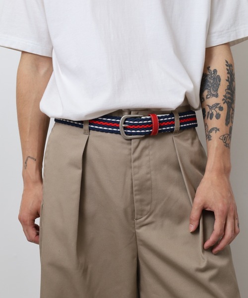 FILA（フィラ）の「FILA ライン メッシュベルト（ベルト・メンズ・ネイビー/レッド/ホワイト・FREE）」の17枚目の写真
