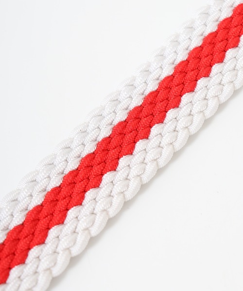 FILA（フィラ）の「FILA ライン メッシュベルト（ベルト・メンズ・ネイビー/レッド/ホワイト・FREE）」の9枚目の写真