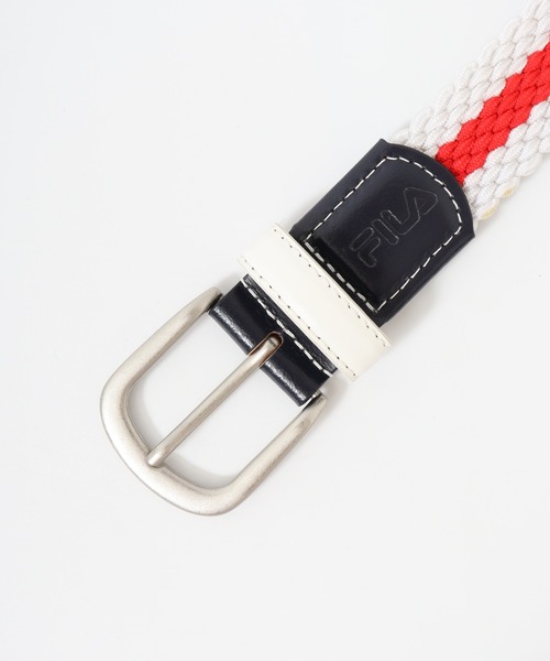 FILA（フィラ）の「FILA ライン メッシュベルト（ベルト・メンズ・ネイビー/レッド/ホワイト・FREE）」の10枚目の写真