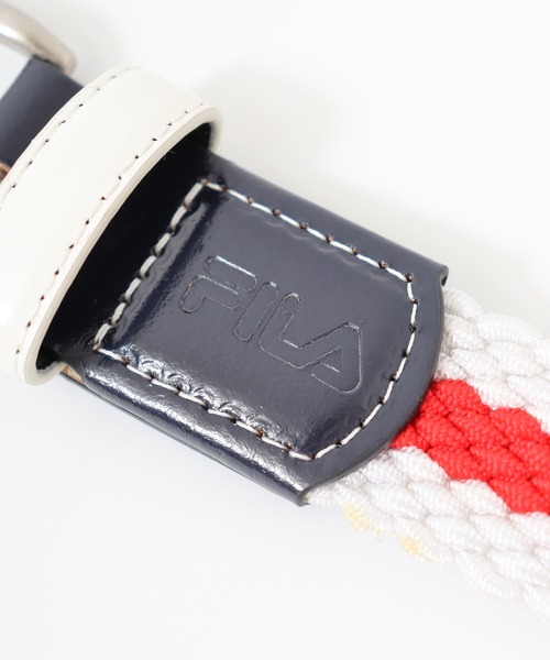 FILA（フィラ）の「FILA ライン メッシュベルト（ベルト・メンズ・ネイビー/レッド/ホワイト・FREE）」の13枚目の写真