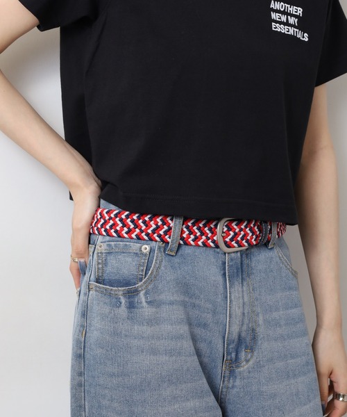 FILA（フィラ）の「FILA ライン メッシュベルト（ベルト・メンズ・ネイビー/レッド/ホワイト・FREE）」の19枚目の写真