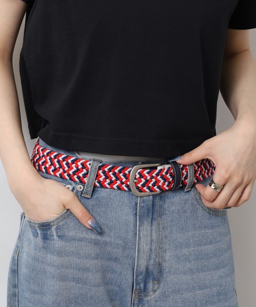 FILA（フィラ）の「FILA ライン メッシュベルト（ベルト・メンズ・ネイビー/レッド/ホワイト・FREE）」の20枚目の写真