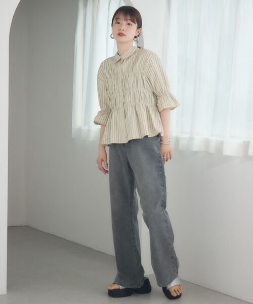 【平成レトロ】ギャル服　カーキ長袖シャツ 平成レトロ】ギャル服 カーキ長袖シャツ