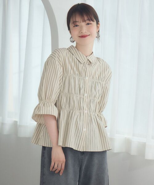 【平成レトロ】ギャル服　カーキ長袖シャツ 平成レトロ】ギャル服 カーキ長袖シャツ