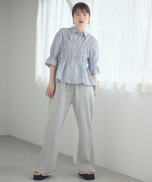 RETRO GIRL（レトロガール）の「ギャザーSH（シャツ/ブラウス・レディース・オフホワイト/ブルー系その他/ホワイト系その他・FREE）」の19枚目の写真