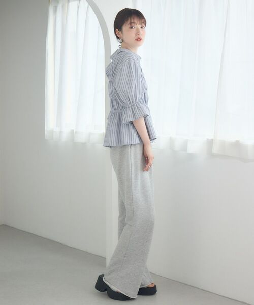 RETRO GIRL（レトロガール）の「ギャザーSH（シャツ/ブラウス・レディース・オフホワイト/ブルー系その他/ホワイト系その他・FREE）」の21枚目の写真