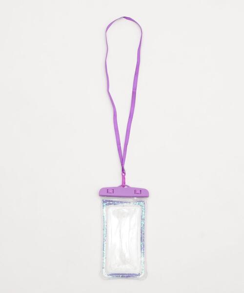 WEGO（ウィゴー）の「WEGO/防滴スマホポーチA（スマホケース/カバー・レディース・ピンク/パープル/グリーン/レッド/ホワイト/イエロー/オレンジ/ブラック・FREE）」の5枚目の写真