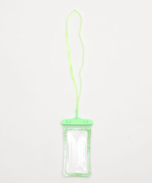 WEGO（ウィゴー）の「WEGO/防滴スマホポーチA（スマホケース/カバー・レディース・ピンク/パープル/グリーン/レッド/ホワイト/イエロー/オレンジ/ブラック・FREE）」の4枚目の写真