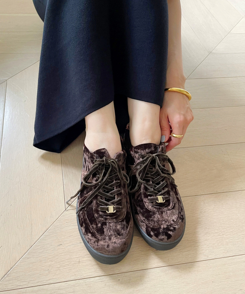 LE TALON（ルタロン）の「Lベルベットスニーカー（スニーカー・レディース・ブラウン系その他/ベージュ/ブルー系その他・22cm/22.5cm/23cm/23.5cm/24cm/24.5cm/25cm）」の17枚目の写真