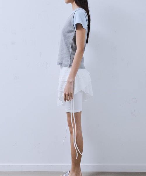 PLACE STUDIO（プレイススタジオ）の「PLACE STUDIO／ピンタックロゴTシャツセット（Tシャツ/カットソー・レディース・ブラック/ライトグレー/ネイビー・FREE）」の7枚目の写真