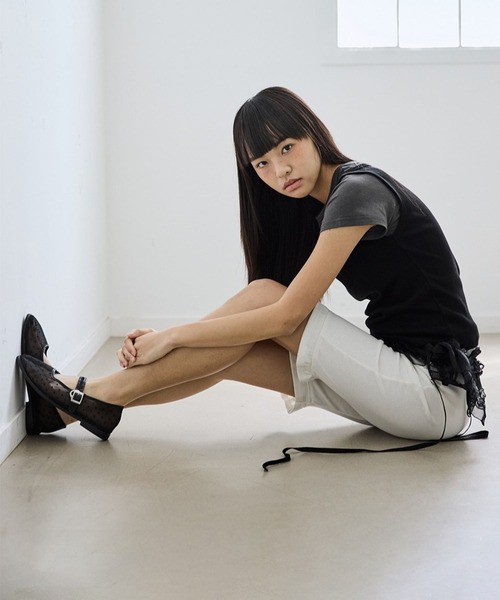 PLACE STUDIO（プレイススタジオ）の「PLACE STUDIO／ピンタックロゴTシャツセット（Tシャツ/カットソー・レディース・ブラック/ライトグレー/ネイビー・FREE）」の10枚目の写真