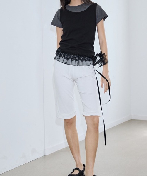 PLACE STUDIO（プレイススタジオ）の「PLACE STUDIO／ピンタックロゴTシャツセット（Tシャツ/カットソー・レディース・ブラック/ライトグレー/ネイビー・FREE）」の12枚目の写真