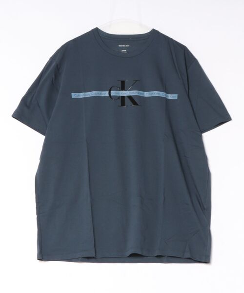 Calvin Klein(カルバン・クライン)の「Calvin Klein ロゴ半袖Tシャツ(Tシャツ/カットソー・メンズ・ブラック/ホワイト系その他/ブルー系その他/ワイン・SMALL/MEDIUM/LARGE/X-LARGE)」の3枚目の写真