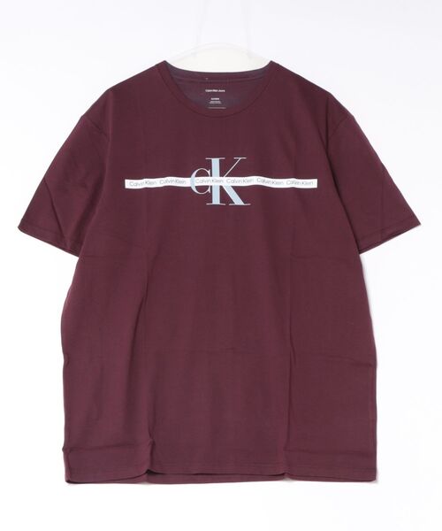Calvin Klein(カルバン・クライン)の「Calvin Klein ロゴ半袖Tシャツ(Tシャツ/カットソー・メンズ・ブラック/ホワイト系その他/ブルー系その他/ワイン・SMALL/MEDIUM/LARGE/X-LARGE)」の4枚目の写真
