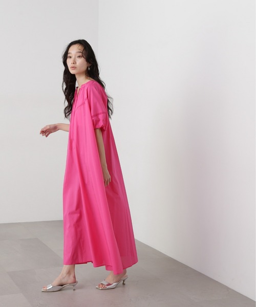 N.(N. Natural Beauty Basic)(エヌエヌナチュラルビューティーベーシック)の「レースコットンワンピース(ワンピース・レディース・ブラック/グリーン/ピンク・MEDIUM)」の22枚目の写真