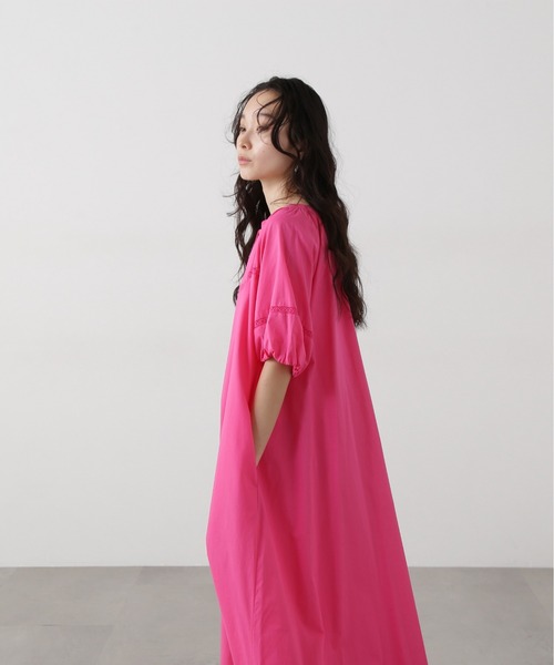 N.(N. Natural Beauty Basic)(エヌエヌナチュラルビューティーベーシック)の「レースコットンワンピース(ワンピース・レディース・ブラック/グリーン/ピンク・MEDIUM)」の20枚目の写真