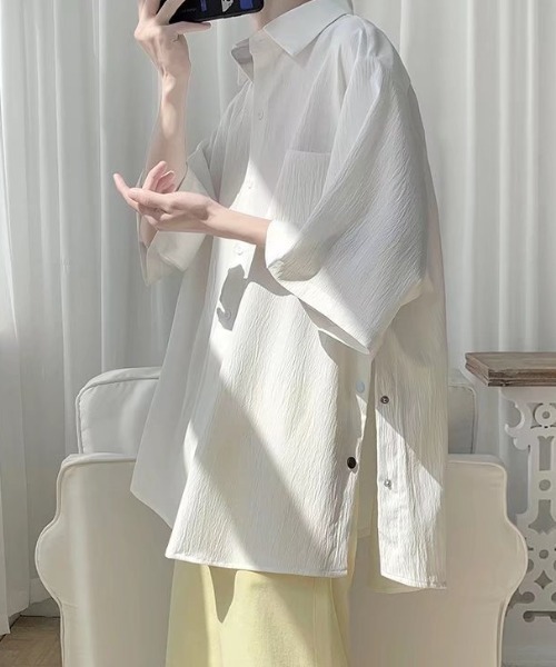 REBALANCE（リバランス）の「サイドボタン シャツ（シャツ/ブラウス・メンズ・A/B/C・MEDIUM/LARGE/X-LARGE）」の7枚目の写真