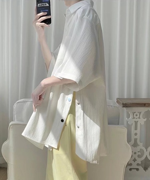 REBALANCE（リバランス）の「サイドボタン シャツ（シャツ/ブラウス・メンズ・A/B/C・MEDIUM/LARGE/X-LARGE）」の9枚目の写真
