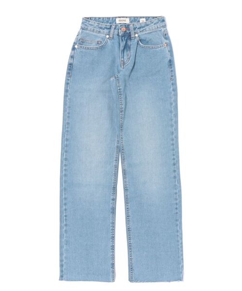 MUSE（ミューズ）の「【muse】フレンチ デニムパンツ ストレート バギー ワイド ジーンズ オーガニック（デニムパンツ・レディース・ブルー/ライトブルー・25/28/27/26/24）」の2枚目の写真