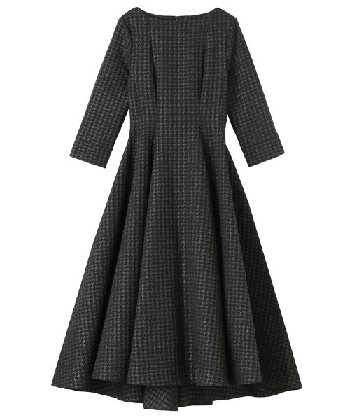 セール】千鳥立体フレアワンピース（ワンピース）｜JENNE（ジェンヌ