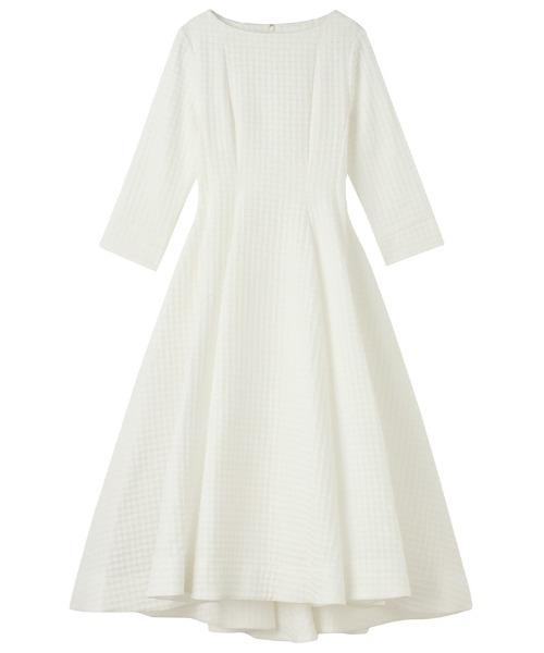 セール】千鳥立体フレアワンピース（ワンピース）｜JENNE（ジェンヌ