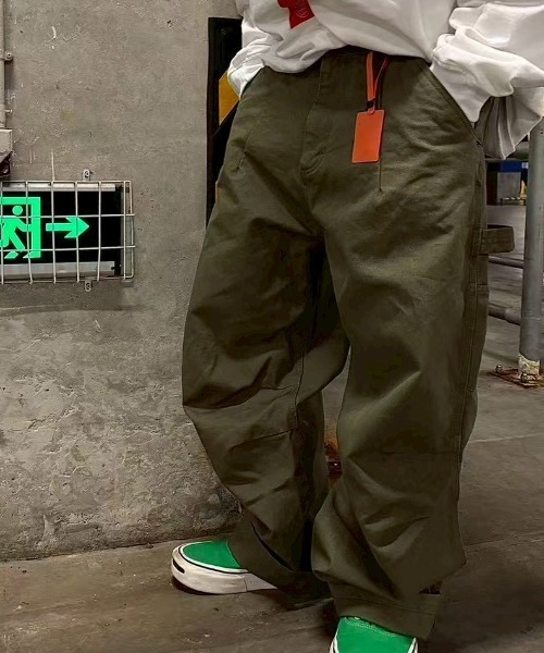 CREARE -LINO-(クレアーレリノ)の「バレルレッグカーゴパンツ/ミリタリーパンツ(カーゴパンツ・メンズ・ブラック/カーキ・LARGE/MEDIUM)」の13枚目の写真