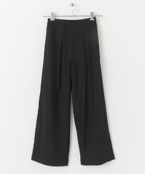 FORK&SPOON（フォークアンドスプーン）の「FORK&SPOON　レーヨンナイロンイージーパンツ（その他パンツ・レディース・ブラック/カーキ/キャメル・1/2）」の9枚目の写真