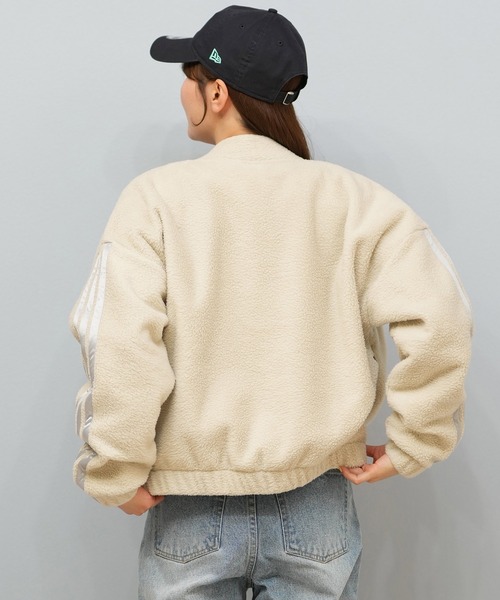 セール】adidas/アディダス ボアショートジャケット/スリーストライプ