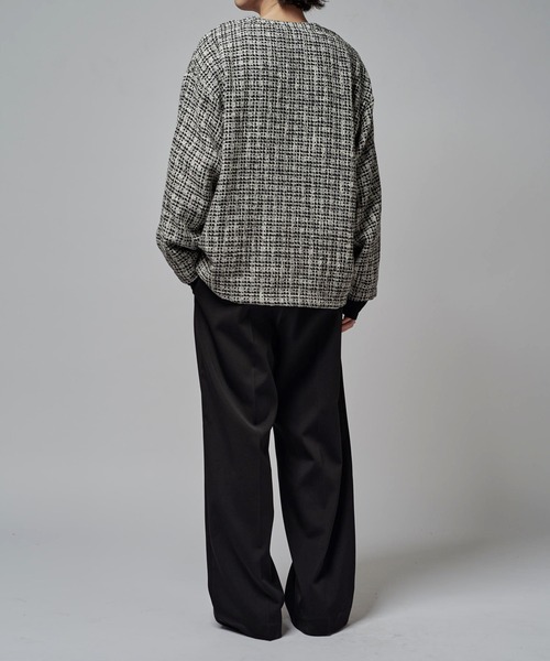 Lui's(ルイス)の「ファニーツイードカーディガン(カーディガン/ボレロ・メンズ・ブラック/ブラック系その他・FREE)」の19枚目の写真