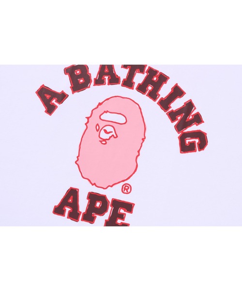 A BATHING APE(アベイシングエイプ)の「HAND DRAWN COLLEGE RELAXED FIT TEE(Tシャツ/カットソー・メンズ・ホワイト/ブラック/ベージュ・SMALL/XX-LARGE/MEDIUM/LARGE/X-LARGE)」の4枚目の写真