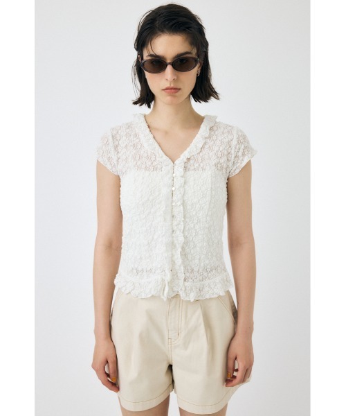 RUFFLE LACE ノースリーブトップス（シャツ/ブラウス）｜MOUSSY