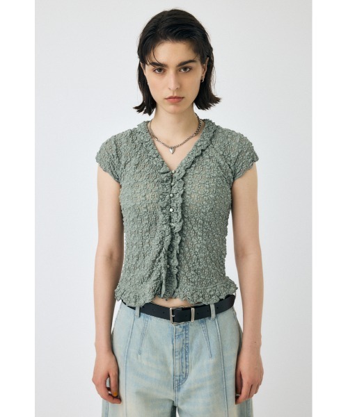 RUFFLE LACE ノースリーブトップス（シャツ/ブラウス）｜MOUSSY