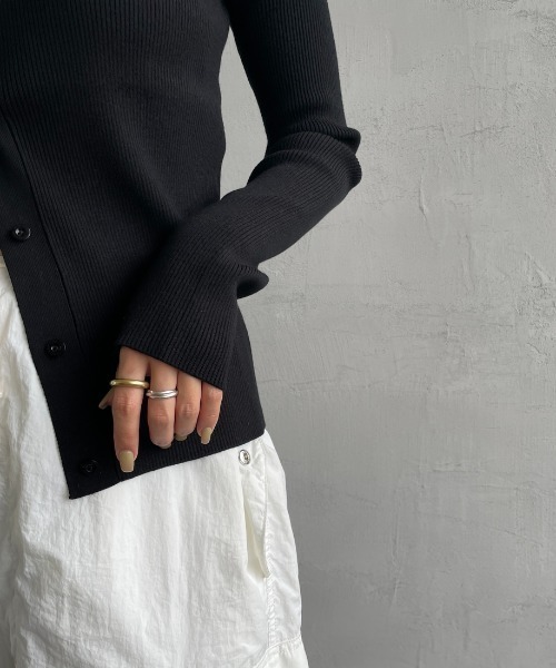 FRED PERRY（フレッドペリー）の「【VERY 1月号掲載】[FRED PERRY/フレッドペリー] 別注 ワンポイントロゴ刺繍 リブニットポロシャツ（ニット/セーター・レディース・ダークグレー/ブラック/キナリ・8/10）」の20枚目の写真