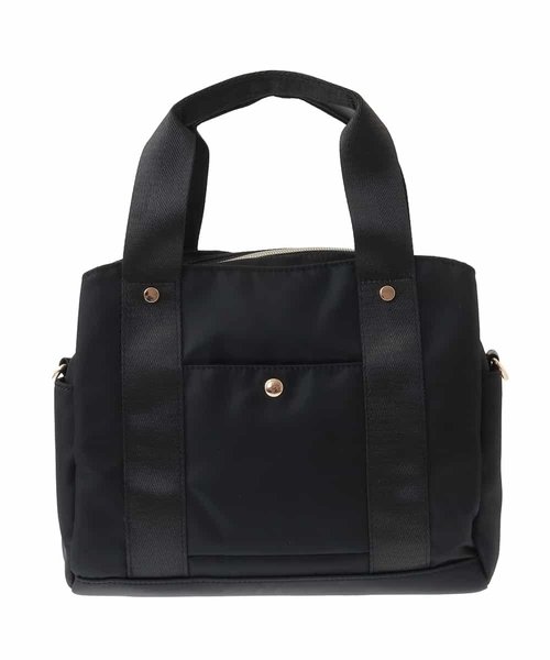 a.v.v（アーヴェヴェ）の「【2WAY】10ポケットバッグ（ショルダーバッグ・レディース・ブラック/ベージュ/ゴールド・38）」の5枚目の写真