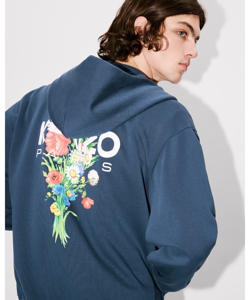 KENZO Archive Bouquet' フルジップ コットン フ―ディー KENZO Archive Bouquet' フルジップ コットン フ―ディー