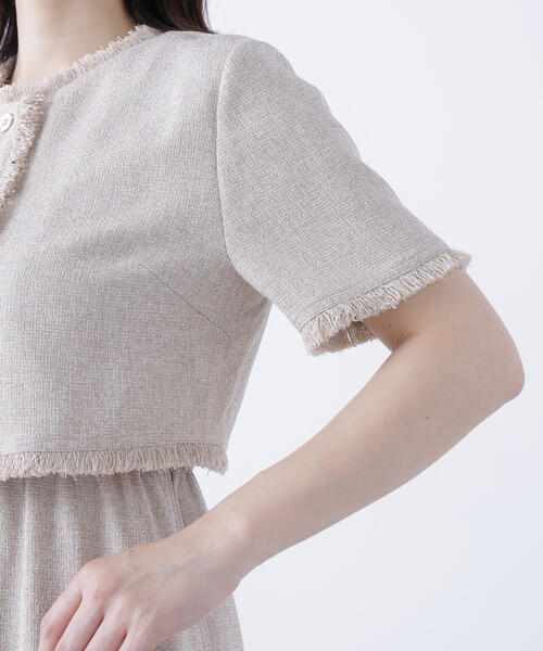 NATURAL BEAUTY BASIC(ナチュラルビューティーベーシック)の「◇ツイードジャケット&ナローワンピース(ワンピース・レディース・ブラック系その他/ベージュ系その他・P/S/MEDIUM)」の17枚目の写真