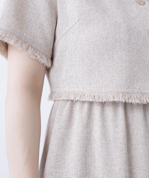 NATURAL BEAUTY BASIC(ナチュラルビューティーベーシック)の「◇ツイードジャケット&ナローワンピース(ワンピース・レディース・ブラック系その他/ベージュ系その他・P/S/MEDIUM)」の16枚目の写真