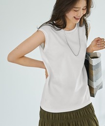 STYLE DELI（スタイルデリ）の「【ものづくりJAPAN】DIORAMA ベーシックノースリーブトップス（Tシャツ/カットソー）」