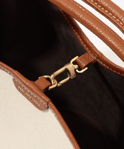 FEEL AND TASTE（フィールアンドテイスト）の「FEEL AND TASTE bar-knot bucket（ショルダーバッグ・レディース・ブラック系その他/ライトベージュ・FREE）」の10枚目の写真