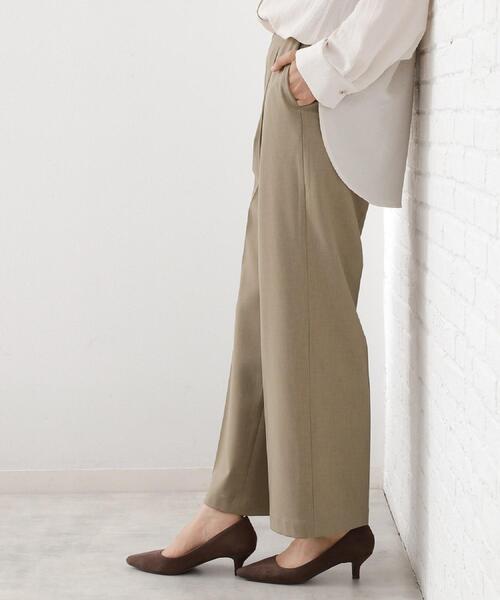 THE SHOP TK （ザ ショップ ティーケー ）の「【美脚見え】タックワイドパンツ【セットアップ可】（その他パンツ・レディース・ダークブラウン/チャコールグレー/ベージュ/ネイビー/ブラック・10/11/12/13/14）」の19枚目の写真