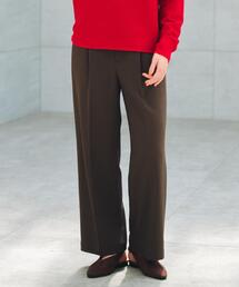 THE SHOP TK  | 【美脚見え】タックワイドパンツ【セットアップ可】(その他パンツ)