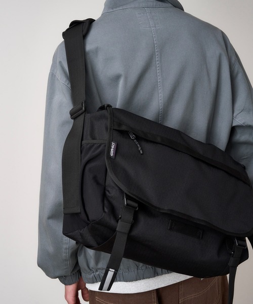 Kawasaki ライド・メッセンジャーリュックバッグ ブラック Kawasaki ライド・メッセンジャーリュックバッグ ブラック