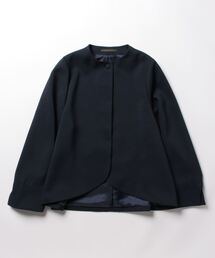 美品　ADIEU TRISTESSE ノーカラーブルゾン ADIEU TRISTESSE ジャケット ノーカラージャケット リーフカット