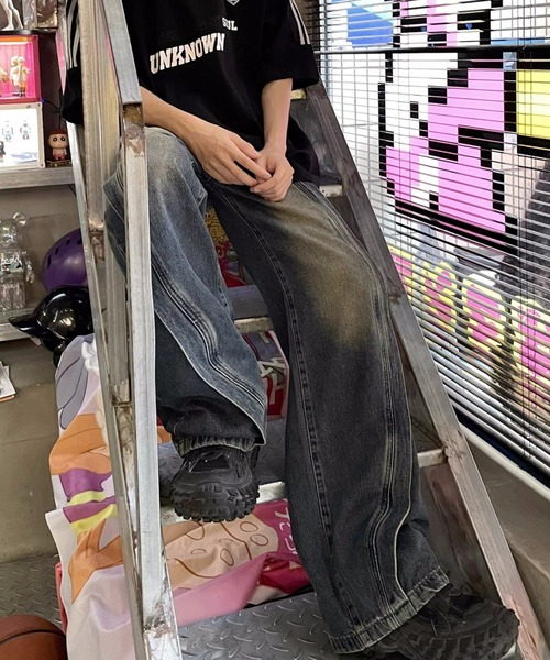 REBALANCE(リバランス)の「レトロデザインデニムパンツ(デニムパンツ・メンズ・A・MEDIUM/X-LARGE/LARGE)」の4枚目の写真