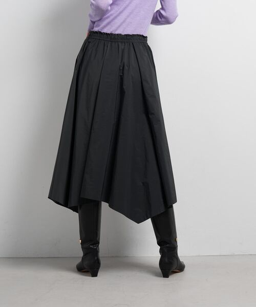 LANVIN en Bleu（ランバンオンブルー）の「アシンメトリーヘムスカート（スカート・レディース・チャコールグレー/ブラック・38/36）」の8枚目の写真