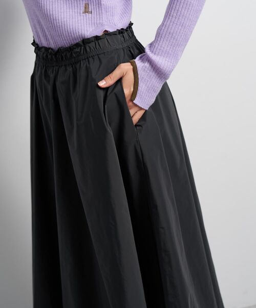 LANVIN en Bleu（ランバンオンブルー）の「アシンメトリーヘムスカート（スカート・レディース・チャコールグレー/ブラック・38/36）」の9枚目の写真