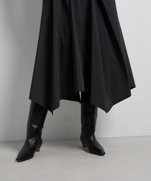 LANVIN en Bleu（ランバンオンブルー）の「アシンメトリーヘムスカート（スカート・レディース・チャコールグレー/ブラック・38/36）」の10枚目の写真