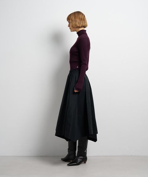 LANVIN en Bleu（ランバンオンブルー）の「アシンメトリーヘムスカート（スカート・レディース・チャコールグレー/ブラック・38/36）」の12枚目の写真