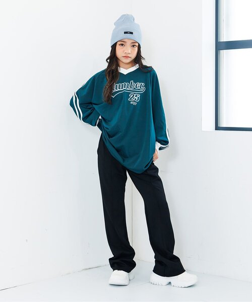 algy(アルジー)の「フレアカットパンツ(その他パンツ・キッズ・ブラック・SMALL/MEDIUM/X-SMALL/XX-SMALL)」の2枚目の写真