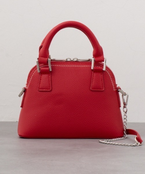 AZUL by moussy(アズールバイマウジー)の「ダブルジッパーミニバッグ(ショルダーバッグ・レディース・ブラック/グレー/シルバー/レッド・FREE)」の3枚目の写真